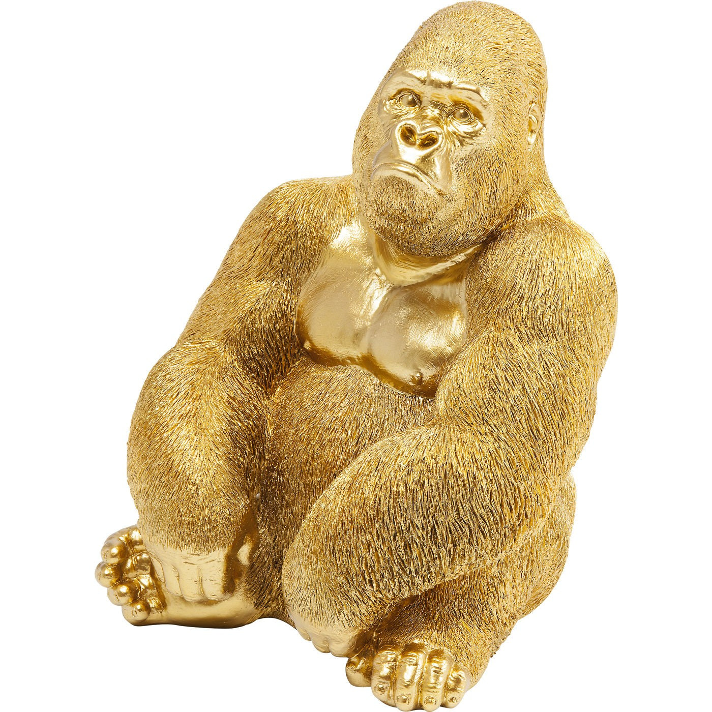 – Figur Deko Medium AGÁTA Gold Home Monkey Gorilla Side
